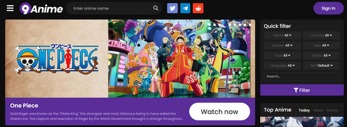9Animeでアニメを無料視聴