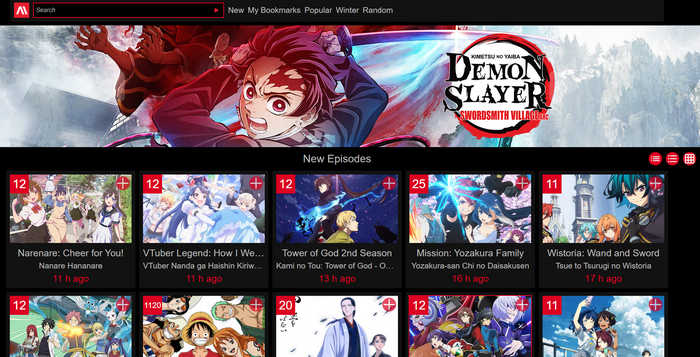 AnimeHeavenでアニメを視聴