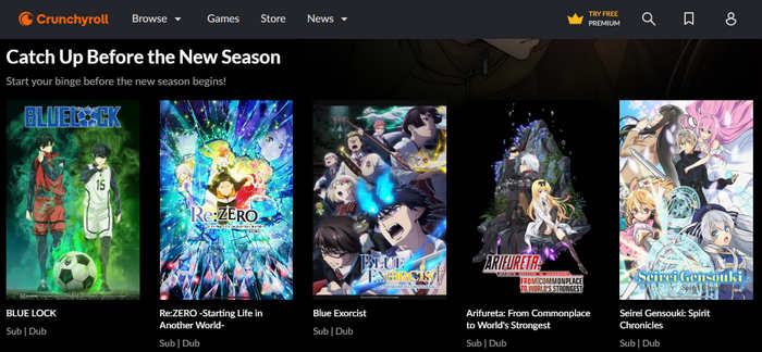 Crunchyrollでアニメ視聴